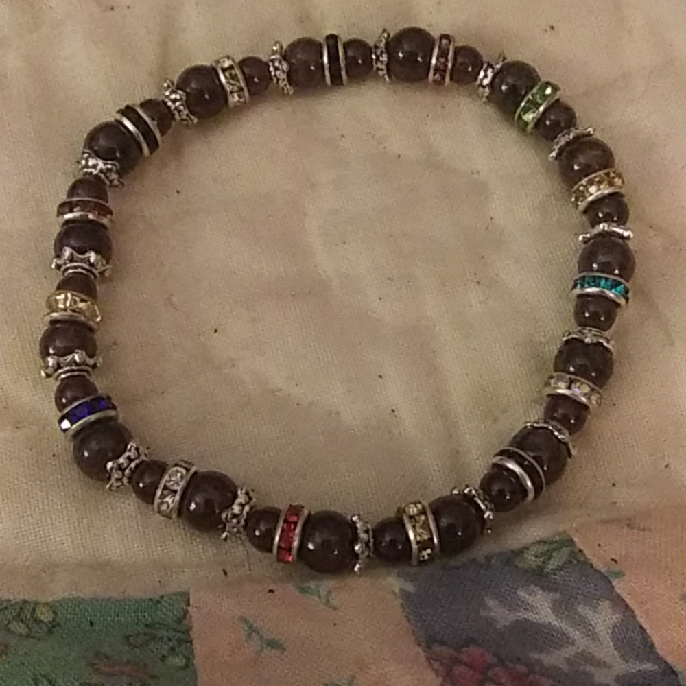 Ruby Natural Stone Beaded Bracelet